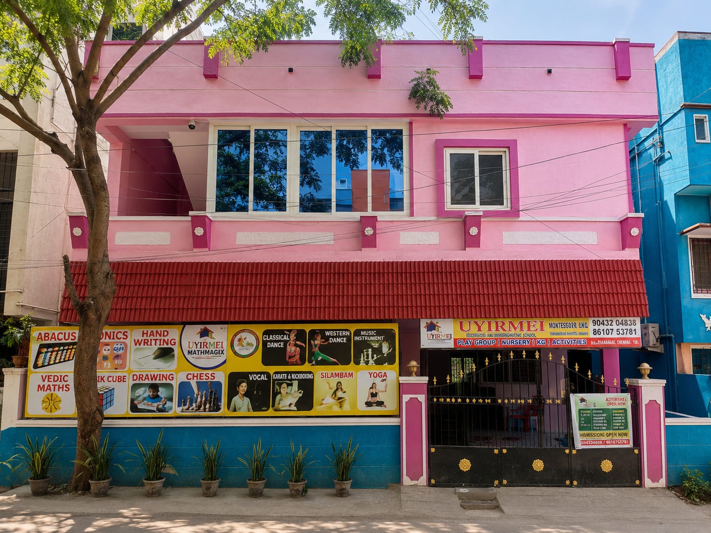 Uyirmei International Academy building in Pallikaranai